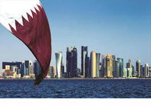 خنده های ظریف در مذاکره دوستانه با همتای قطری /تصویر