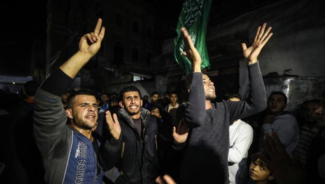 جشن پیروزی در غزه