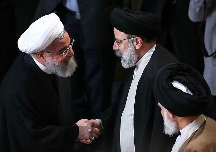 روحانی برای تبریک پیروزی رییسی، به دیدار او رفت