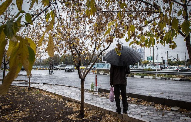 حال و هوای تهران و شهروندان در روز بارانی پاییز/ تصاویر
