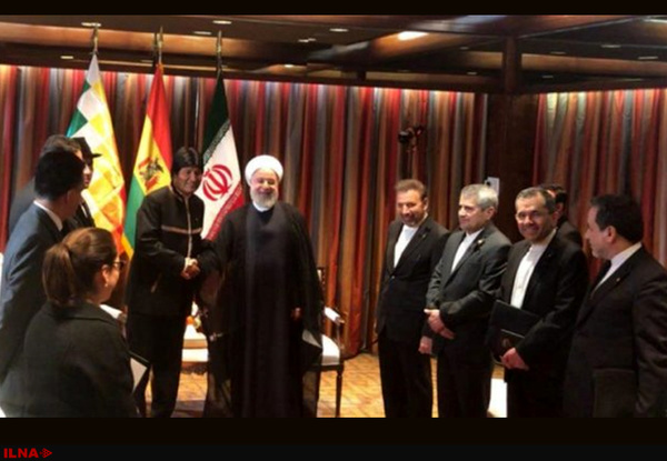 روحانی با رئیس جمهور بولیوی دیدار کرد