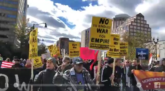 تظاهرات گسترده مردم آمریکا در واشنگتن