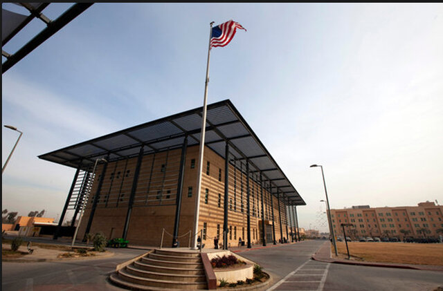 حمله موشکی به سفارت امریکا در بغداد