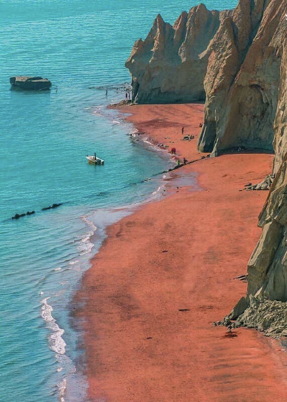 نمایی زیبا و دلنواز از ساحل خلیج فارس/تصویر