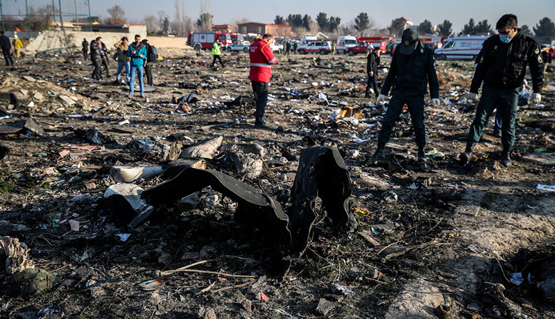 هواپیمای اوکراینی بر اثر برخورد با زمین منفجر شده است