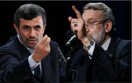 کنایه تند «محمود احمدی‌نژاد» به«علی لاریجانی»