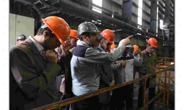 بازدید معاون و مدیران فولاد مبارکه از فولاد سنگان