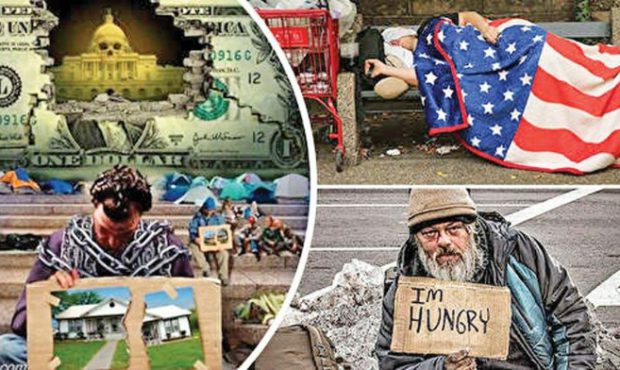 چند درصد از آمریکایی‌‌‌ها در فقر زندگی می‌‌‌کنند؟